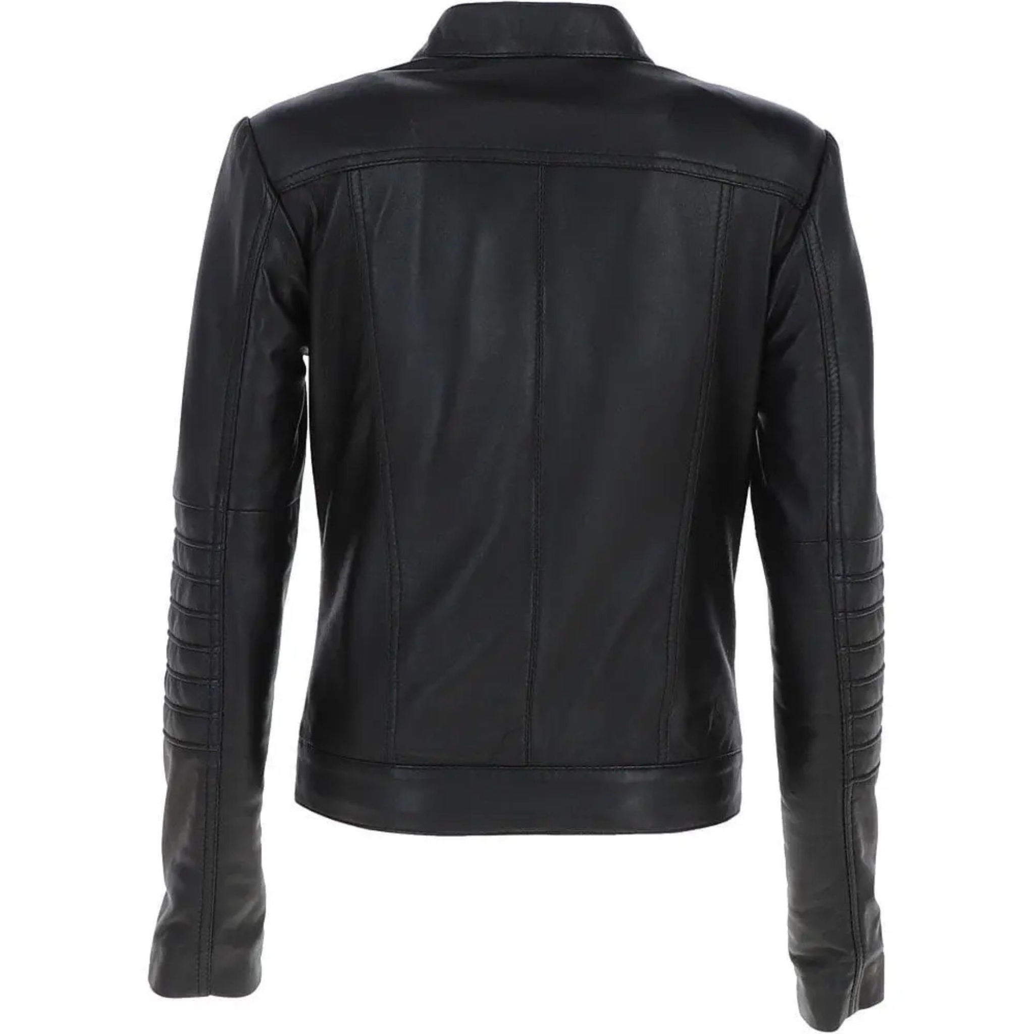 Black Leather Biker Jacket for Women - Motorcycle Style Outerwear-Classic Women's Black Biker Jacket - Genuine Leather Rider's Coat The Leather Syndicate