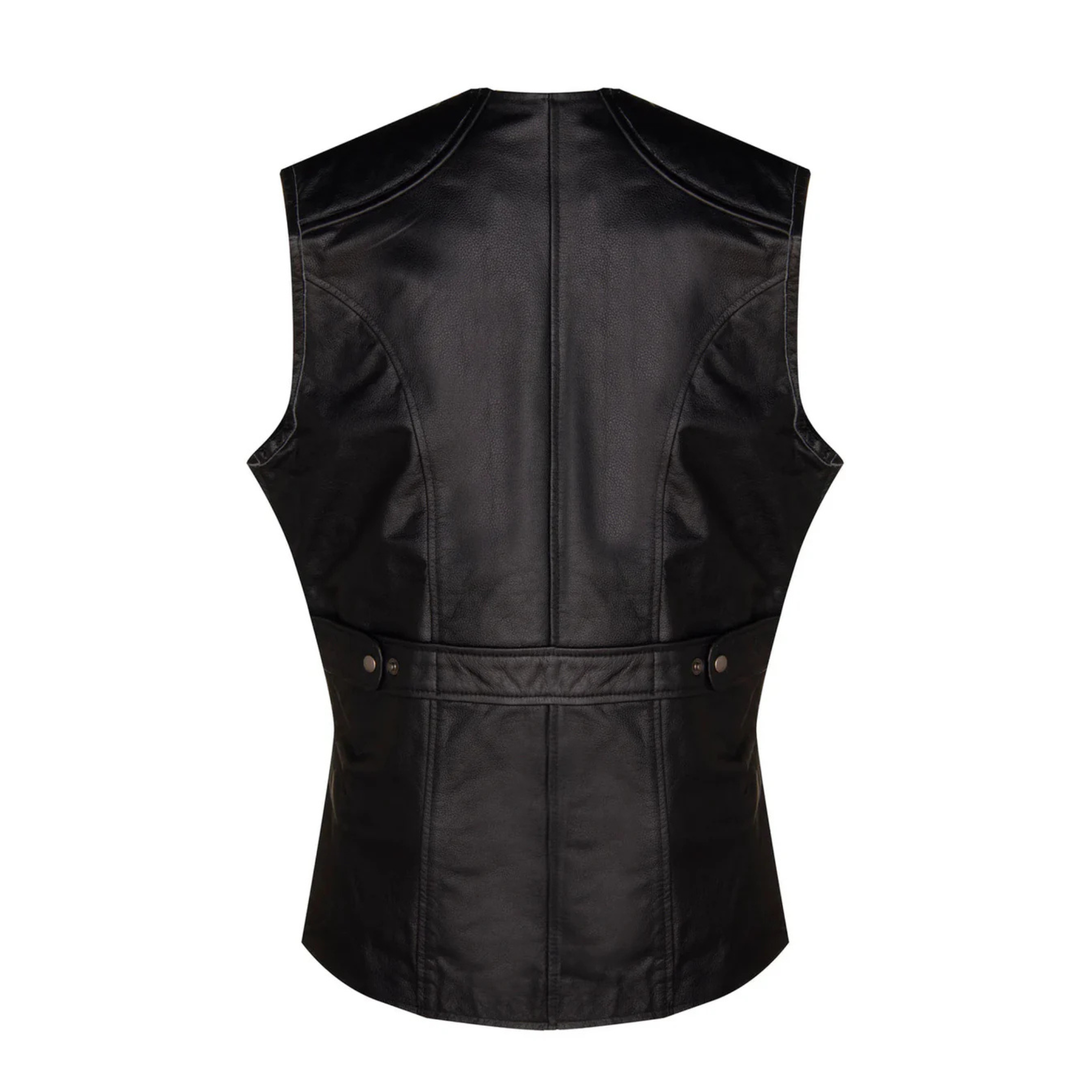 Black Quilted Leather Vest for Men | Biker Style Jacket The Leather Syndicate