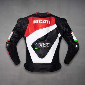 Ducati Corse Leather Jacket - Premium Biker Apparel & Gear The Leather Syndicate