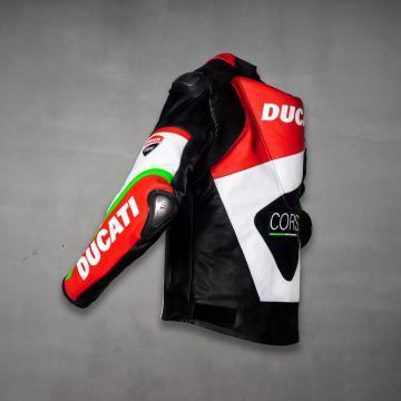 Ducati Corse Leather Jacket - Premium Biker Apparel & Gear The Leather Syndicate