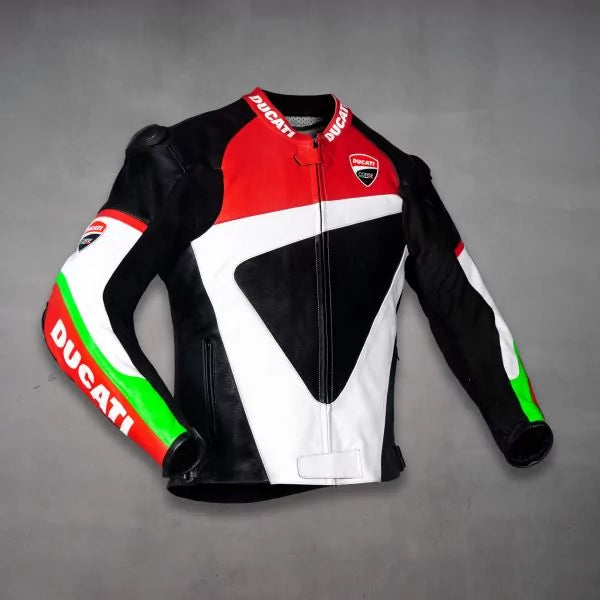 Ducati Corse Leather Jacket - Premium Biker Apparel & Gear The Leather Syndicate