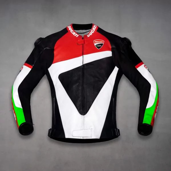 Ducati Corse Leather Jacket - Premium Biker Apparel & Gear The Leather Syndicate