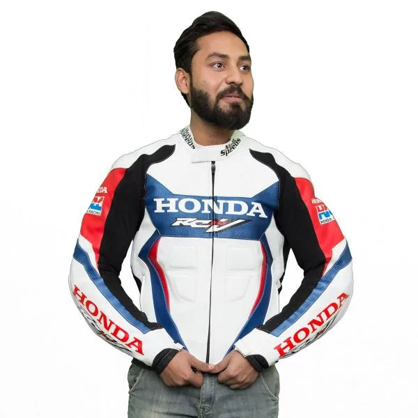 Honda Motorcycle Leather Jackets - Biker & Racing Style Jackets The Leather Syndicate