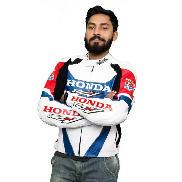 Honda Motorcycle Leather Jackets - Biker & Racing Style Jackets The Leather Syndicate