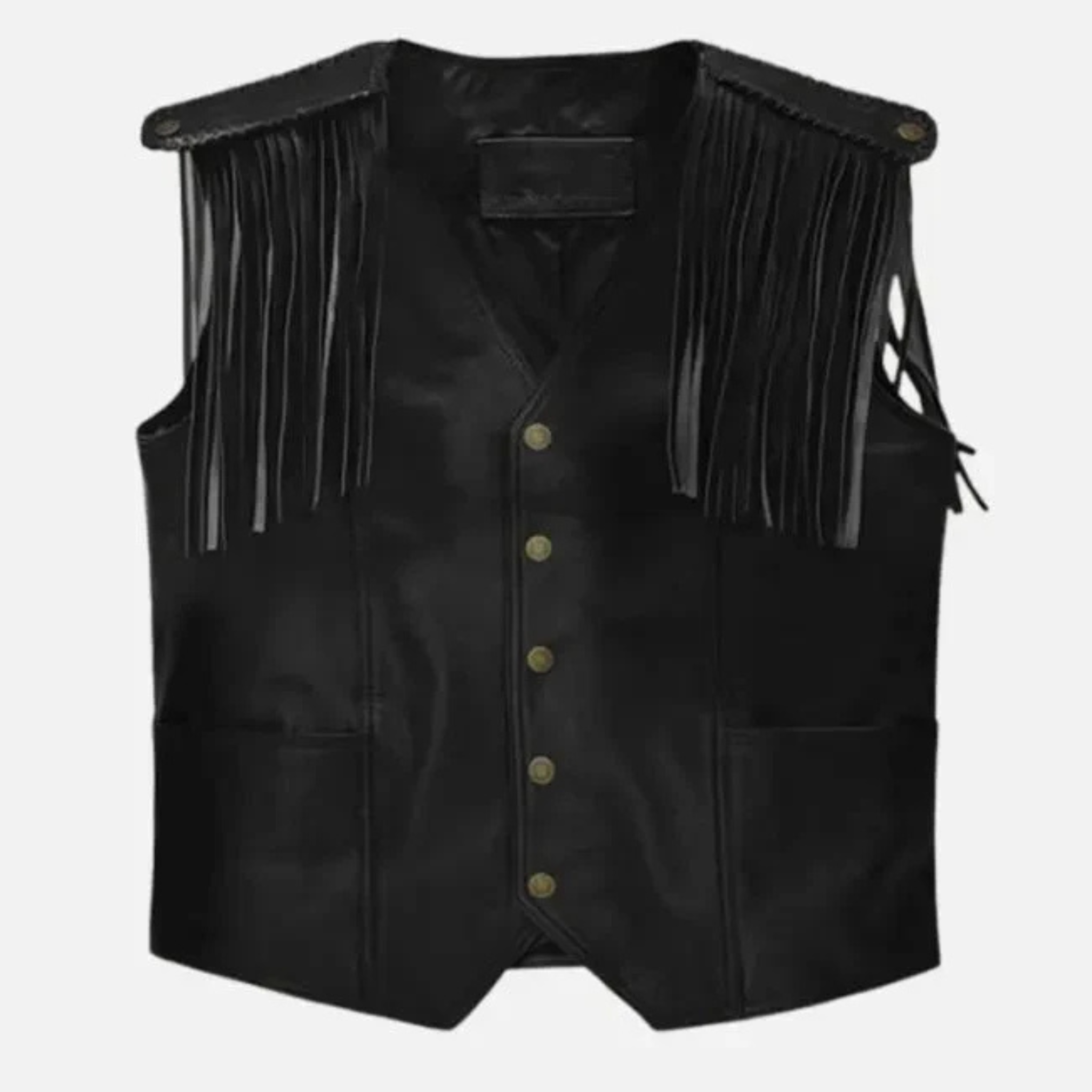 Men's Black Leather Vest | Classic Biker & Motorcycle Style The Leather Syndicate