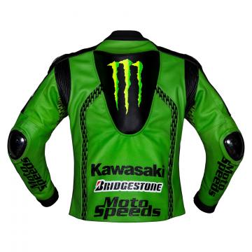 Men's Kawasaki Racing Jacket | Genuine Leather & Vintage Design The Leather Syndicate