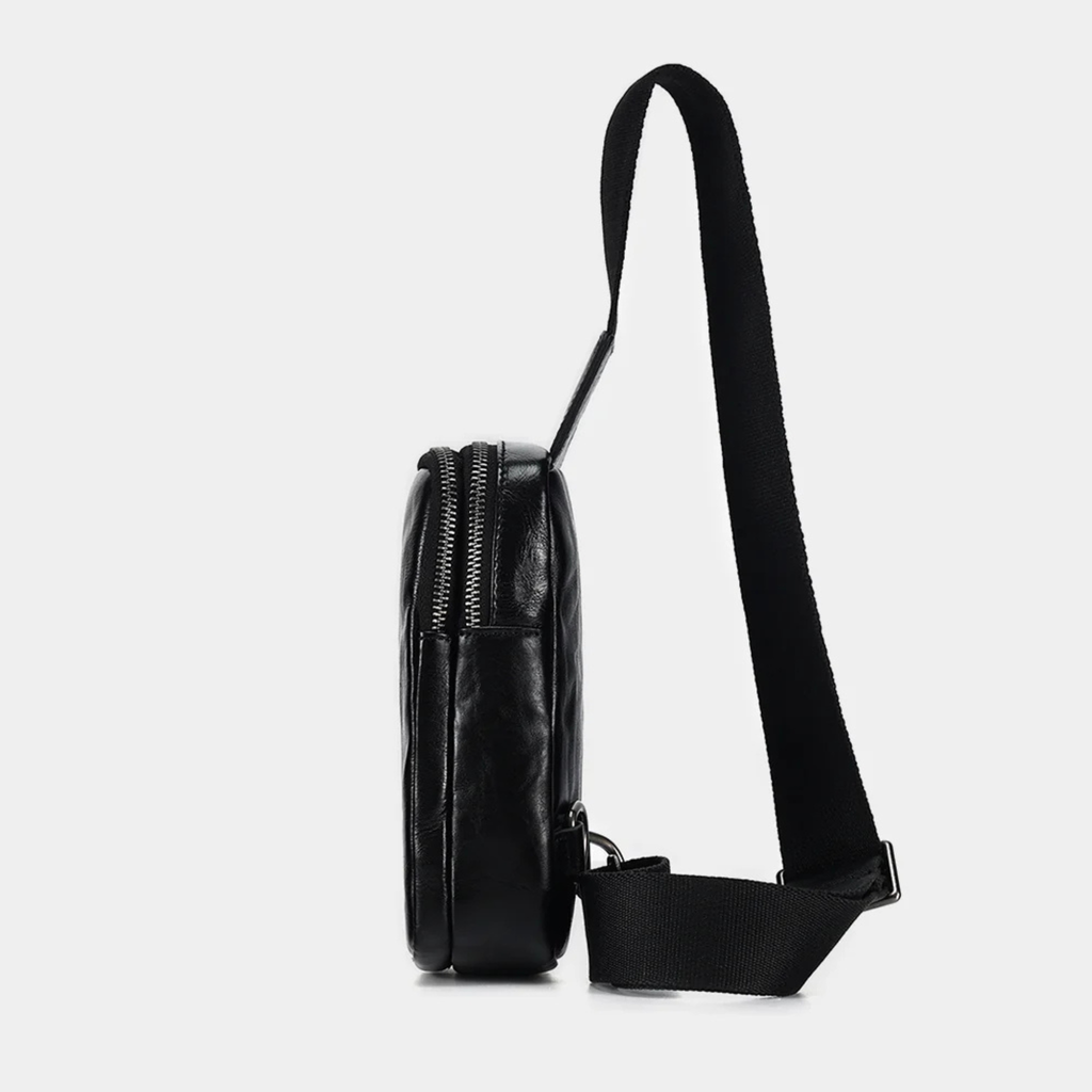 Genuine cowhide leather crossbody bag