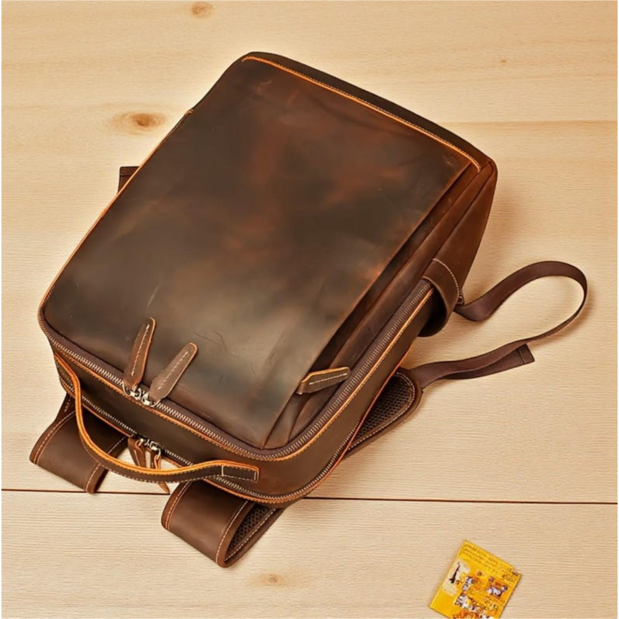Handmade Genuine Leather Backpack – 16 Inch Laptop Travel Bag
