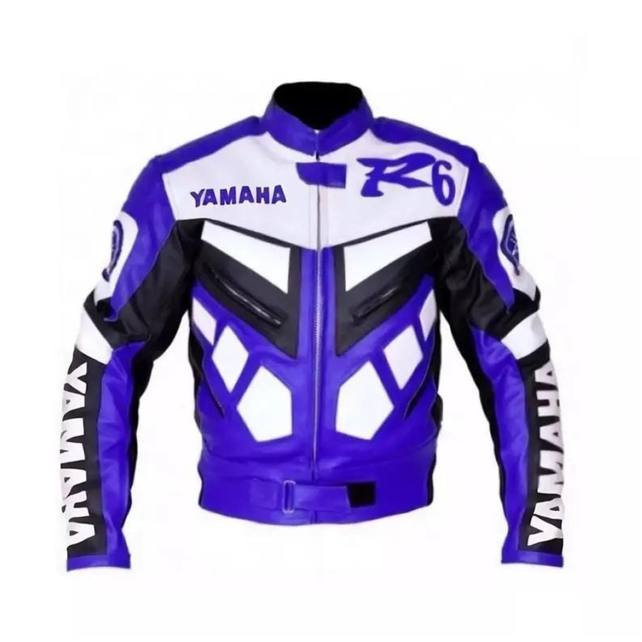 R6 Inspired Motorcycle Leather Racing Jacket for Men – Premium Cowhide Leather