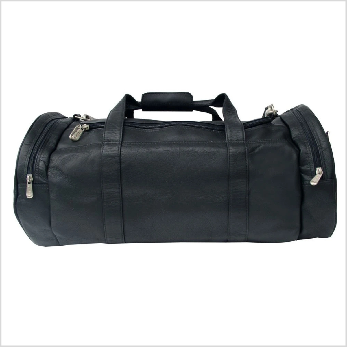 Full-Grain Cowhide Leather Gym Duffle Bag – Premium Travel Bag