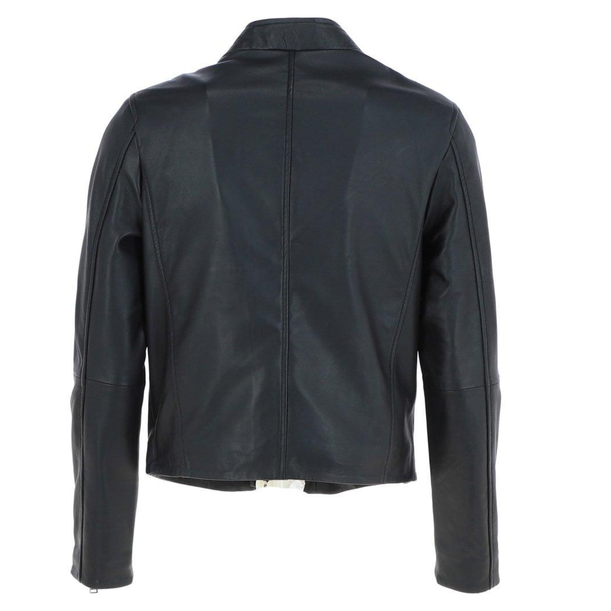 Ashwood Black Leather Side-Zip Biker Jacket – Premium Slim Fit Motorcycle Jacket for Men & Women The Leather Syndicate