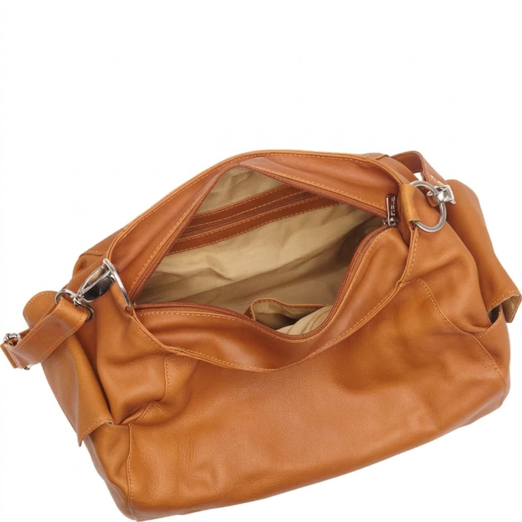 Women's Full-Grain Cowhide Leather Hobo Bag – Shoulder & Crossbody
