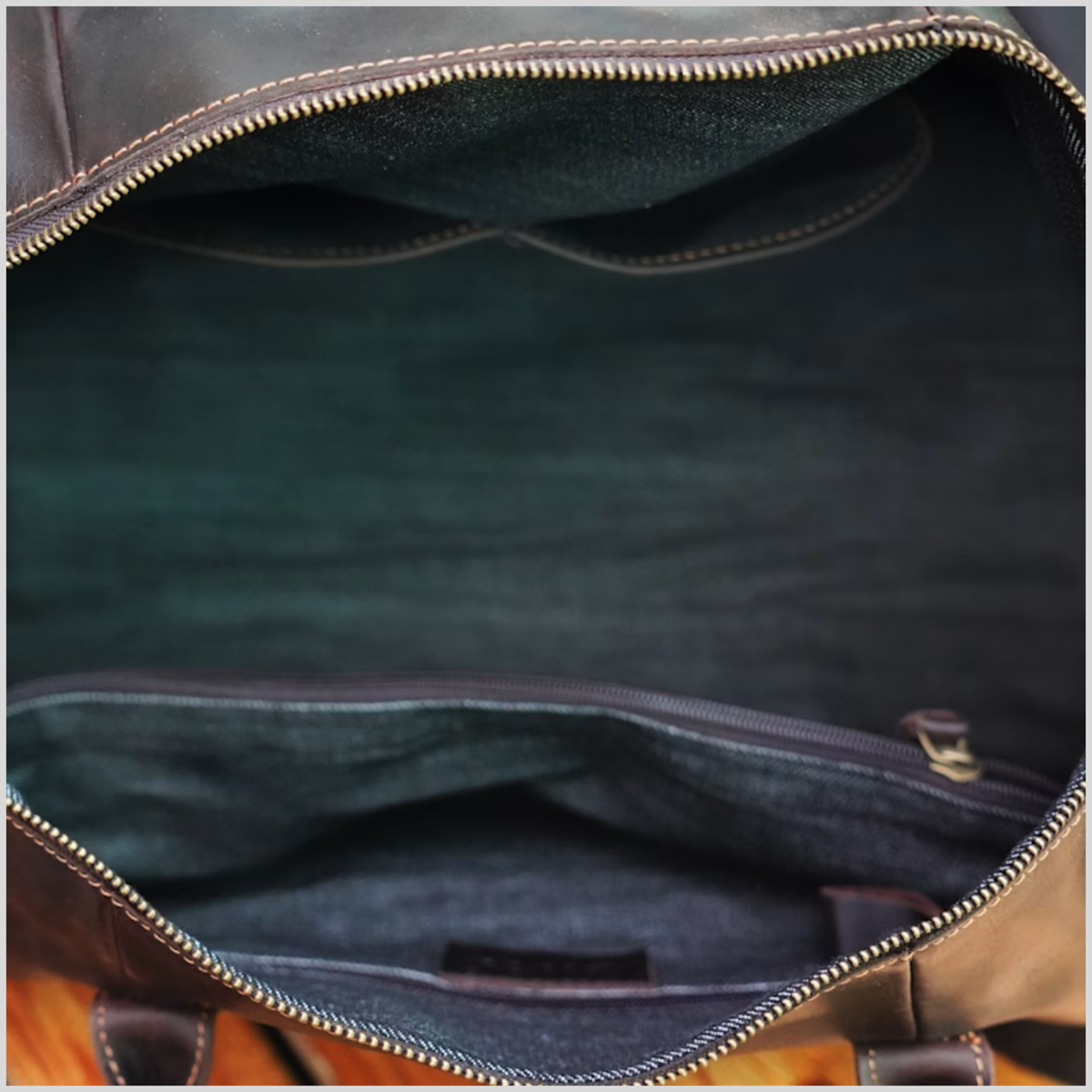 Executive Cowhide Leather Weekender – 58L Suit Travel Duffle