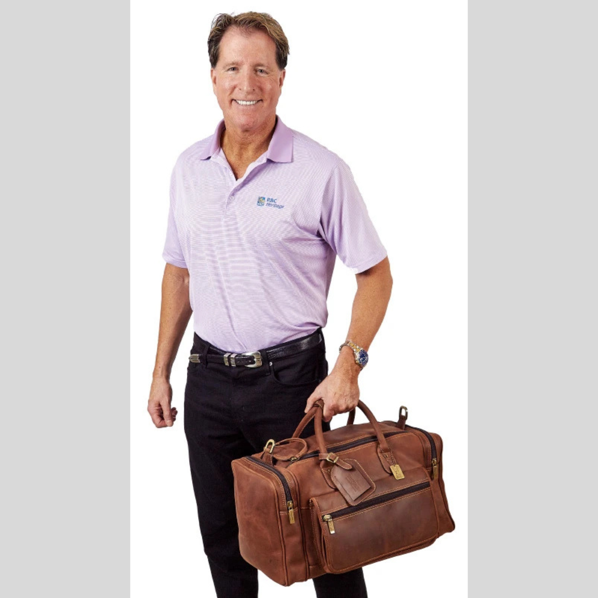 Rustic Cowhide Leather Travel Duffle Bag – Carry-On Valise