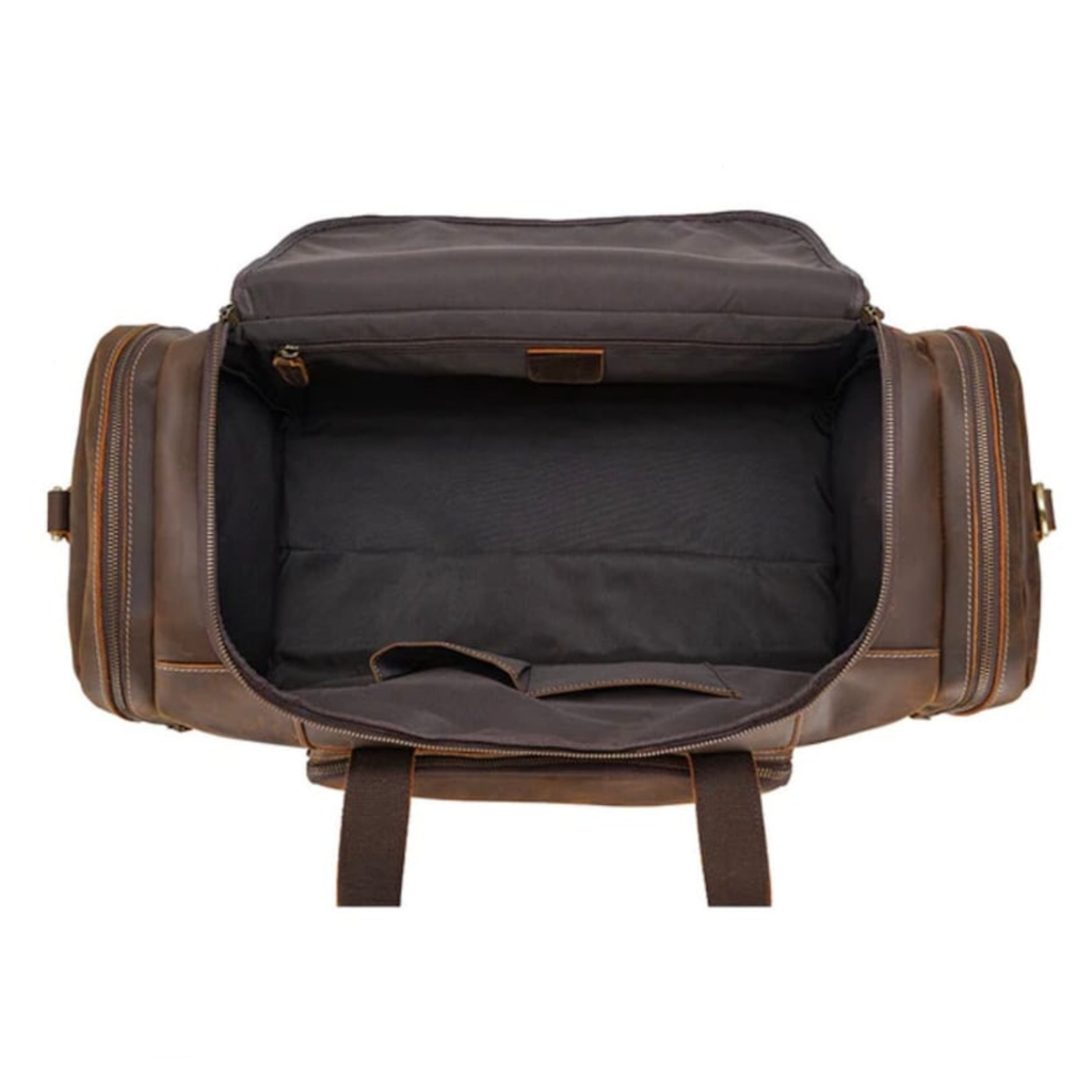 20 Inch Vintage Brown Leather Weekender Bag | Full Grain Cowhide