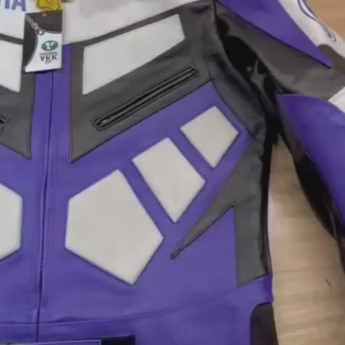 R6 Inspired Motorcycle Leather Racing Jacket for Men – Premium Cowhide Leather